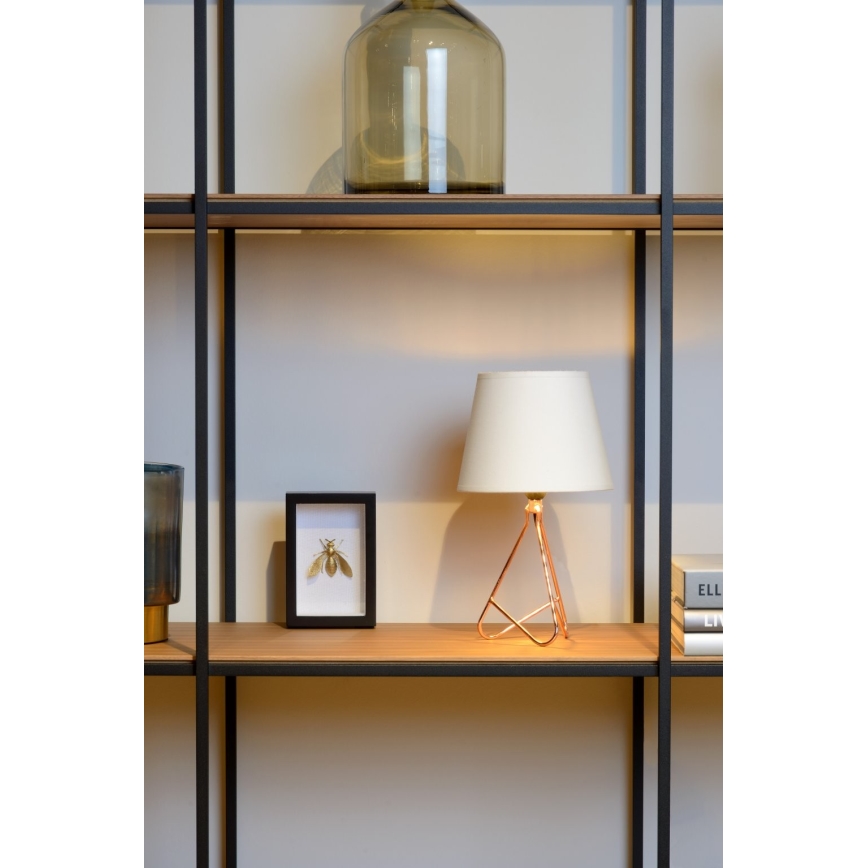 Lucide 47500/81/17 - Stolná lampa GITTA 1xE14/40W/230V biela