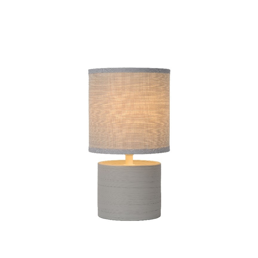 Lucide 47502/81/36 - Stolná lampa GREASBY 1xE14/40W/230V šedá