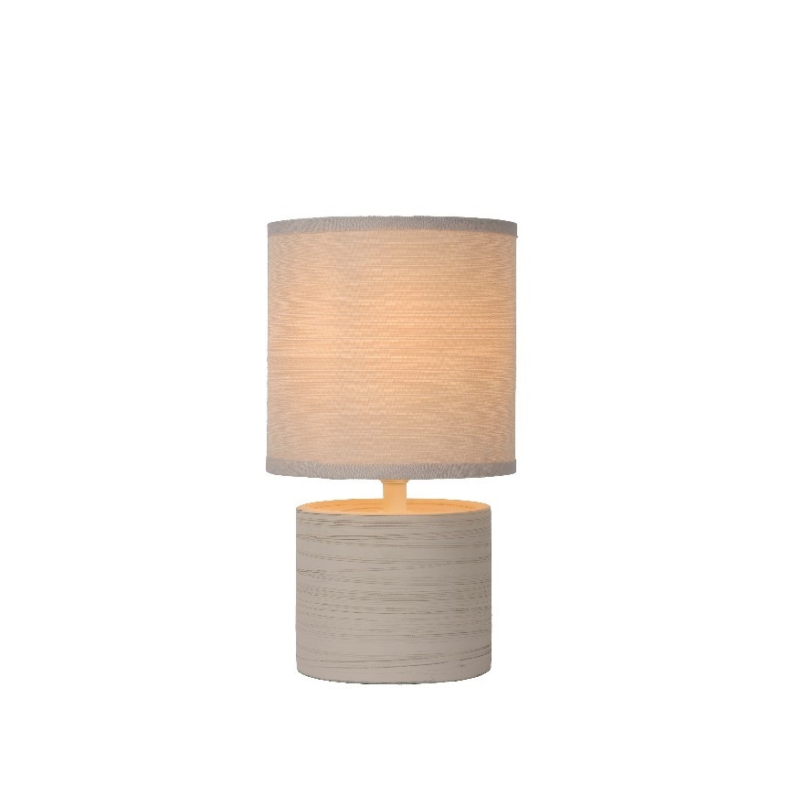 Lucide 47502/81/38 - Stolná lampa GREASBY 1xE14/40W/230V krémová