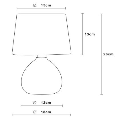 Lucide 47506/81/36 - Stolná lampa RAMZI 1xE14/40W/230V