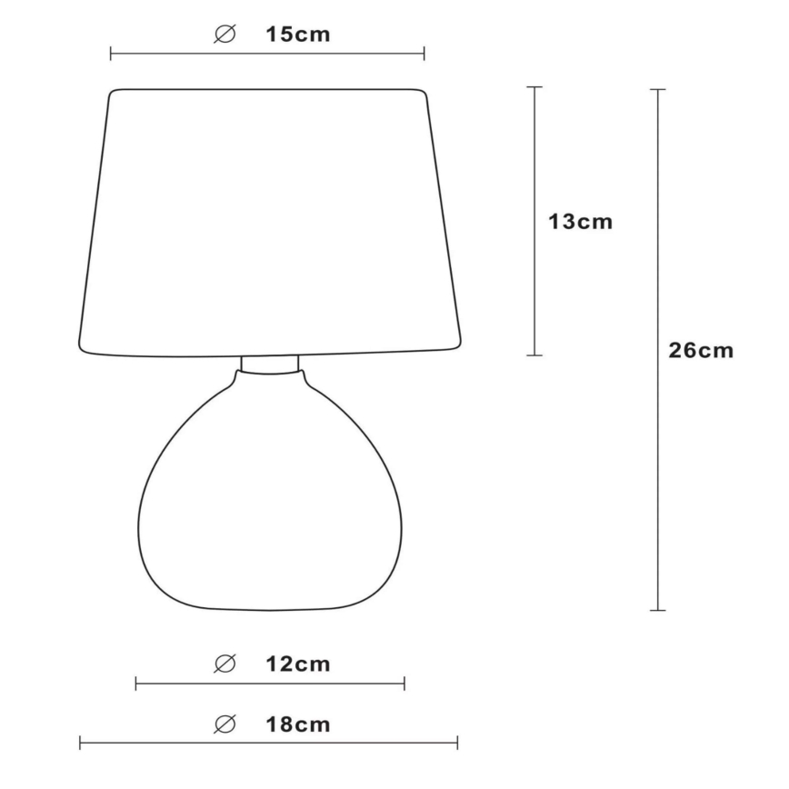 Lucide 47506/81/36 - Stolná lampa RAMZI 1xE14/40W/230V