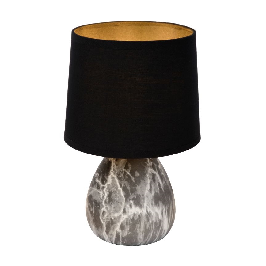 Lucide 47508/81/30 - Stolná lampa MARMO 1xE14/40W/230V čierna