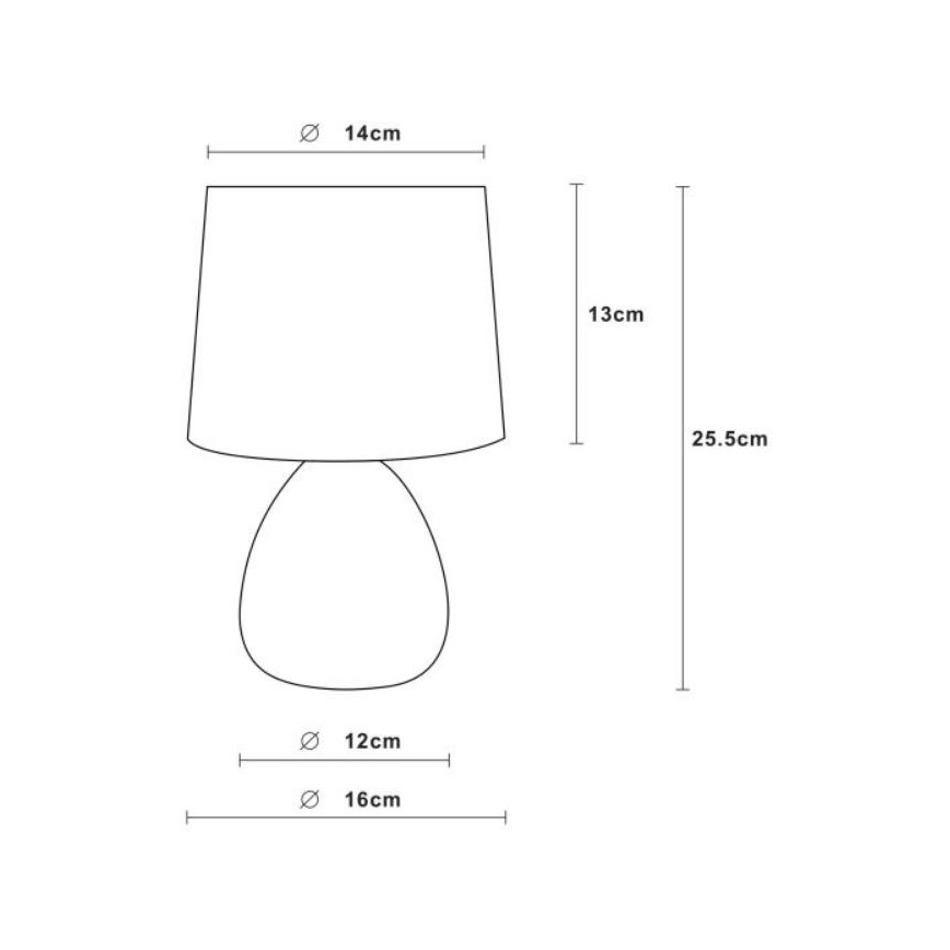 Lucide 47508/81/31 - Stolná lampa MARMO 1xE14/40W/230V biela