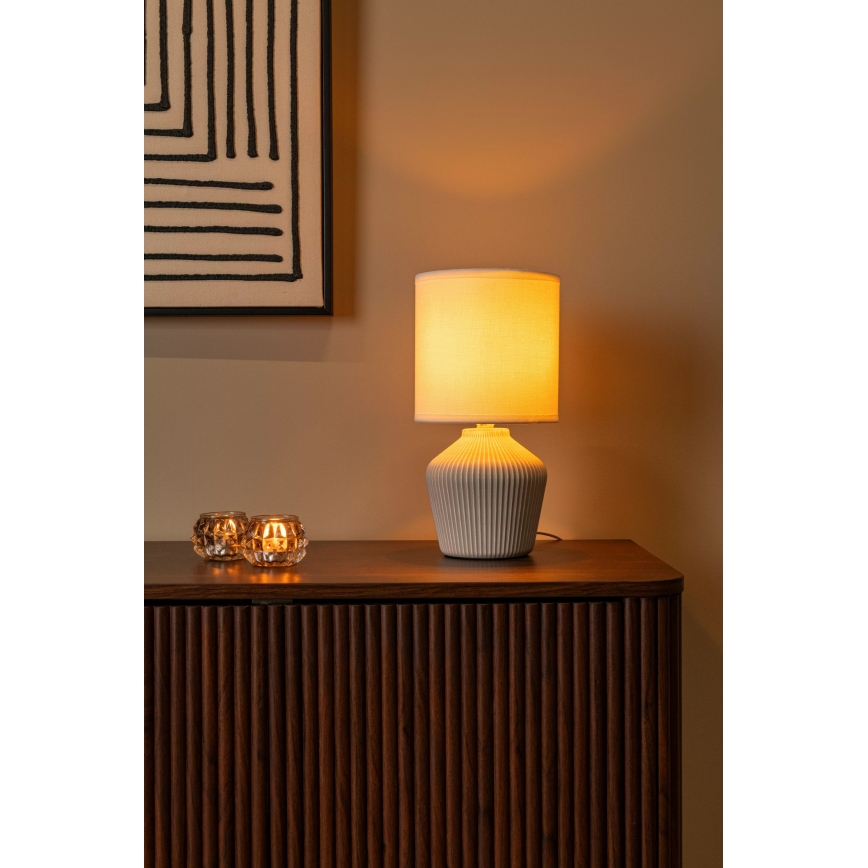 Lucide 47551/81/38 - Stolová lampa FILIZ 1xE14/40W/230V krémová