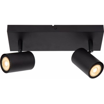 Lucide 53910/02/30 - Bodové svietidlo AMIGO 2xGU10/40W/230V čierna