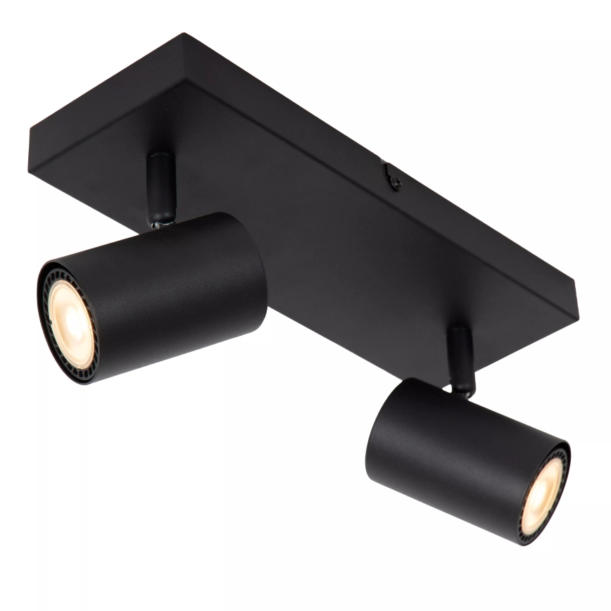 Lucide 53910/02/30 - Bodové svietidlo AMIGO 2xGU10/40W/230V čierna