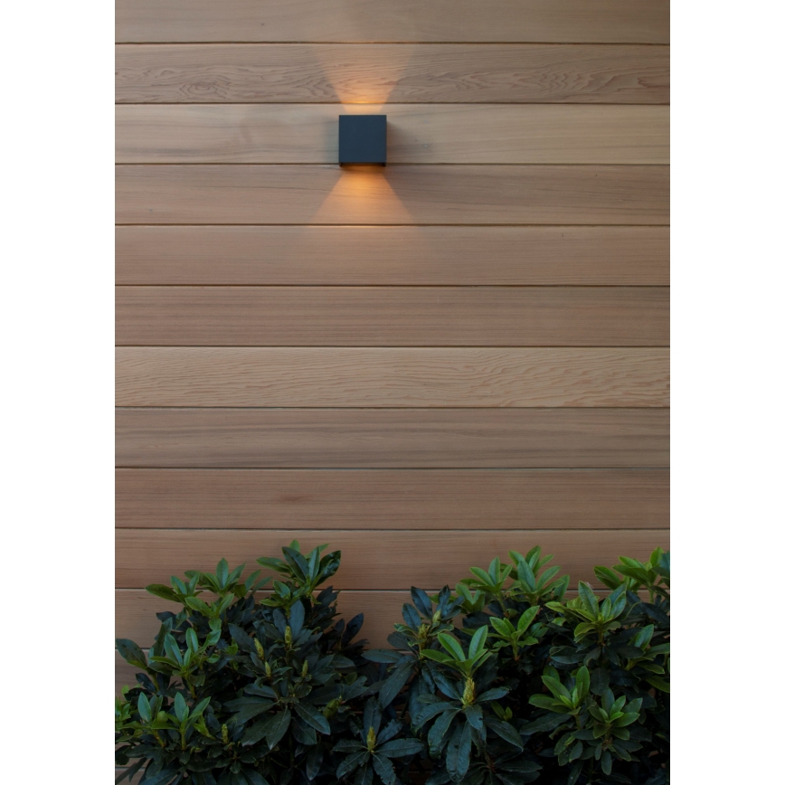 Lucide 69200/06/30 - LED Vonkajšie nástenné svietidlo AXI 2xLED/7W/230V IP54 čierna