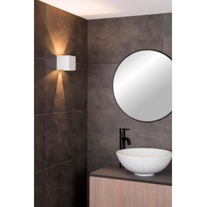 Lucide 69200/06/31 - LED Vonkajšie nástenné svietidlo AXI 2xLED/7W/230V IP54 biela