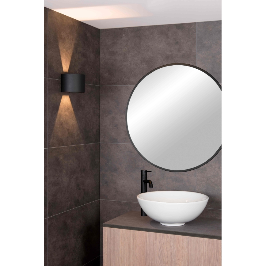 Lucide 69201/06/30 - LED Vonkajšie nástenné svietidlo AXI 2xLED/7W/230V IP54 čierna