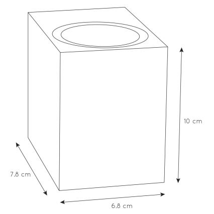 Lucide 69800/01/31 - Vonkajšie nástenné svietidlo ZARO 1xGU10/35W/230V IP44 biela