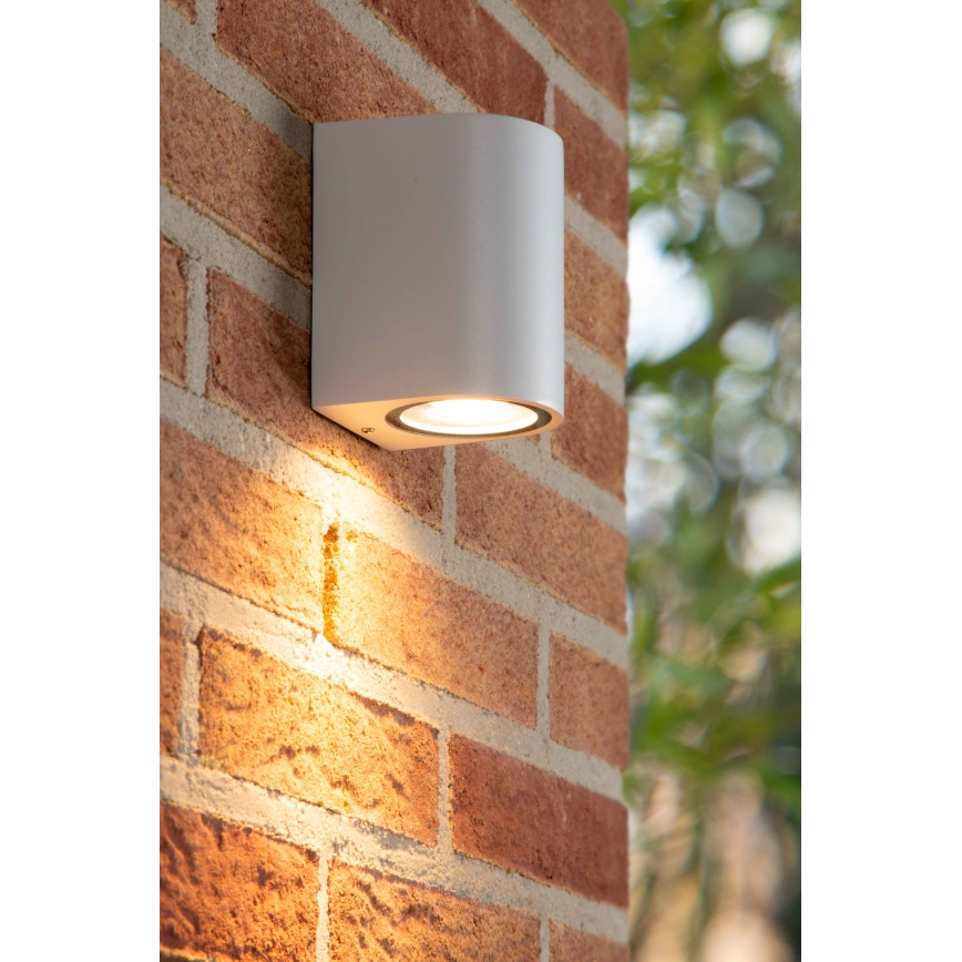 Lucide 69801/01/31 - Vonkajšie nástenné svietidlo ZARO 1xGU10/35W/230V IP44 biela