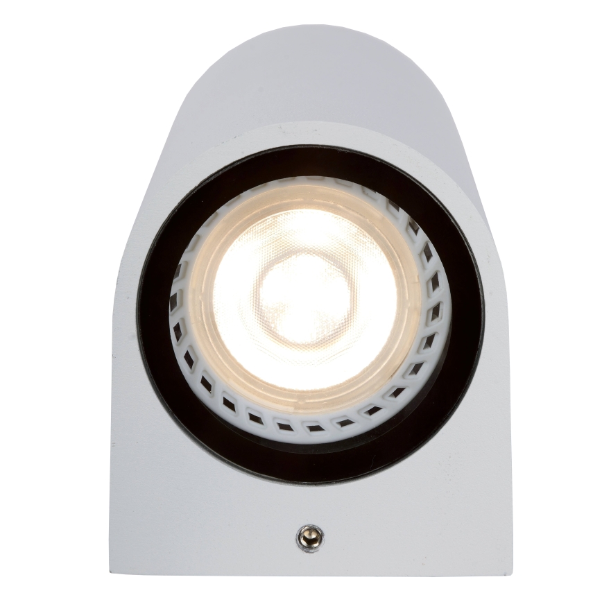Lucide 69801/01/31 - Vonkajšie nástenné svietidlo ZARO 1xGU10/35W/230V IP44 biela