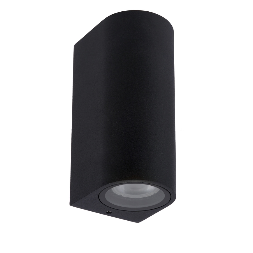 Lucide 69801/02/30 - Vonkajšie nástenné svietidlo ZARO 2xGU10/35W/230V IP44 čierna