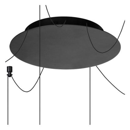 Lucide 74403/06/30 - LED Stmievateľný luster na lanku LORENZ 6xLED/4W/230V pavúk čierna