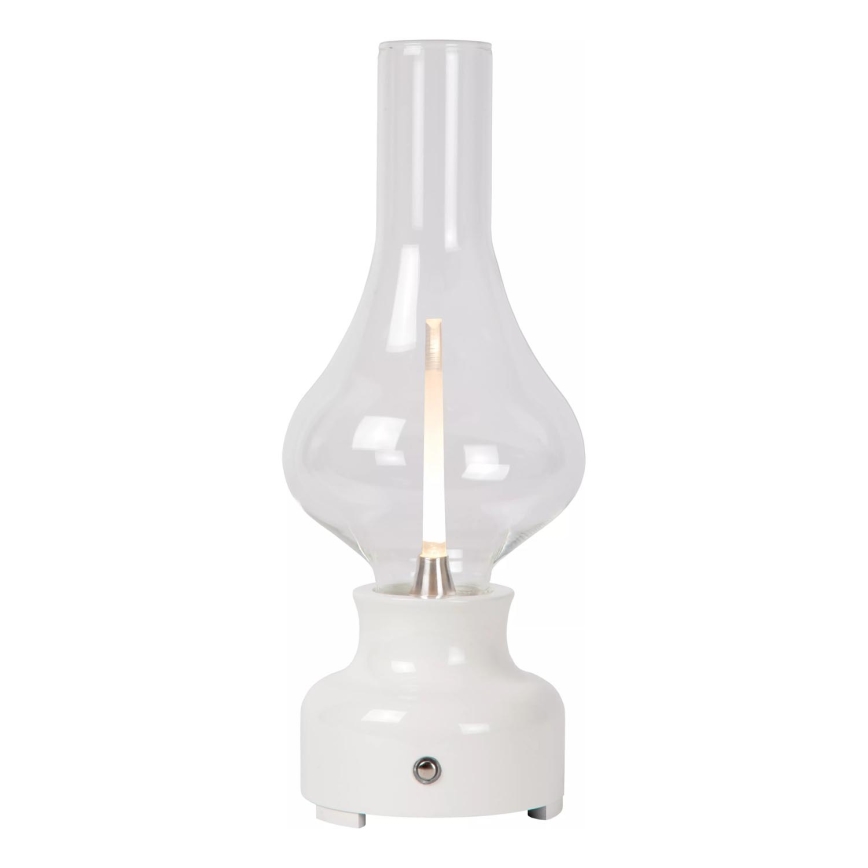 Lucide 74516/02/31 - LED Stmievateľná dotyková stolná lampa JASON LED/2W/230V USB 2000 mAh biela