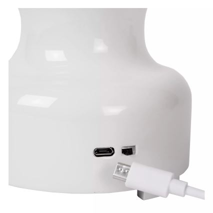 Lucide 74516/02/31 - LED Stmievateľná dotyková stolná lampa JASON LED/2W/230V USB 2000 mAh biela