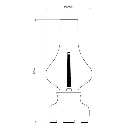 Lucide 74516/02/31 - LED Stmievateľná dotyková stolná lampa JASON LED/2W/230V USB 2000 mAh biela
