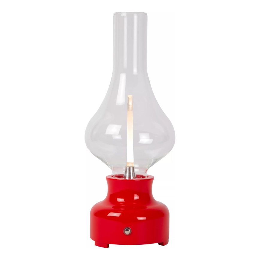 Lucide 74516/02/32 - LED Stmievateľná dotyková stolná lampa JASON LED/2W/230V USB 2000 mAh červená