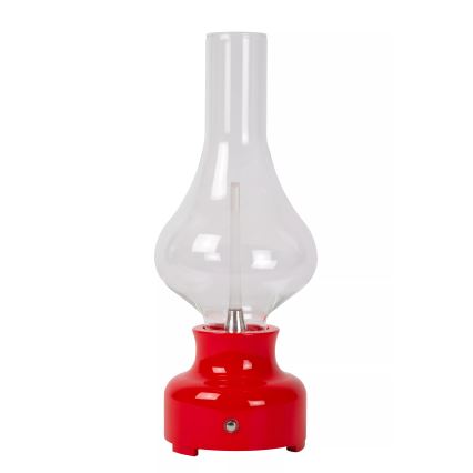 Lucide 74516/02/32 - LED Stmievateľná dotyková stolná lampa JASON LED/2W/230V USB 2000 mAh červená