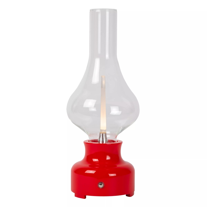 Lucide 74516/02/32 - LED Stmievateľná dotyková stolná lampa JASON LED/2W/230V USB 2000 mAh červená