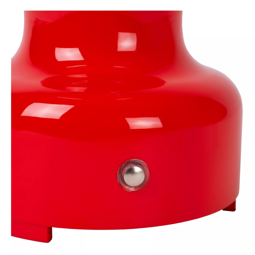 Lucide 74516/02/32 - LED Stmievateľná dotyková stolná lampa JASON LED/2W/230V USB 2000 mAh červená