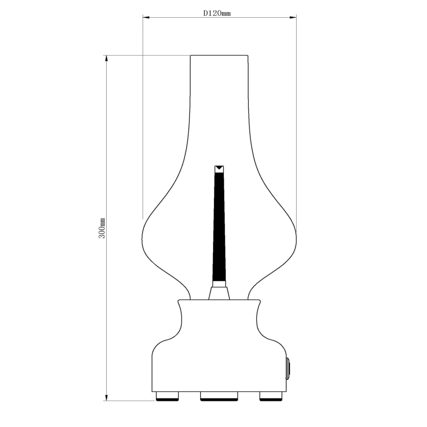 Lucide 74516/02/37 - LED Stmievateľná dotyková stolná lampa JASON LED/2W/230V USB 2000 mAh zelená