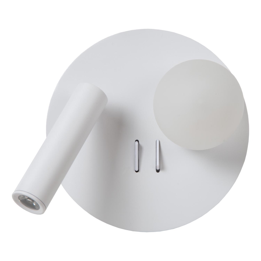 Lucide 77286/02/31 - LED Nástenné svietidlo MATIZ 2xLED/3,5W/230V USB biela