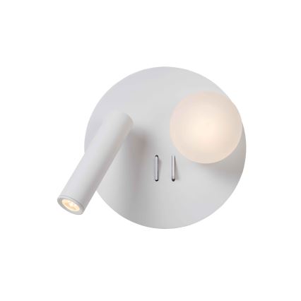 Lucide 77286/02/31 - LED Nástenné svietidlo MATIZ 2xLED/3,5W/230V USB biela
