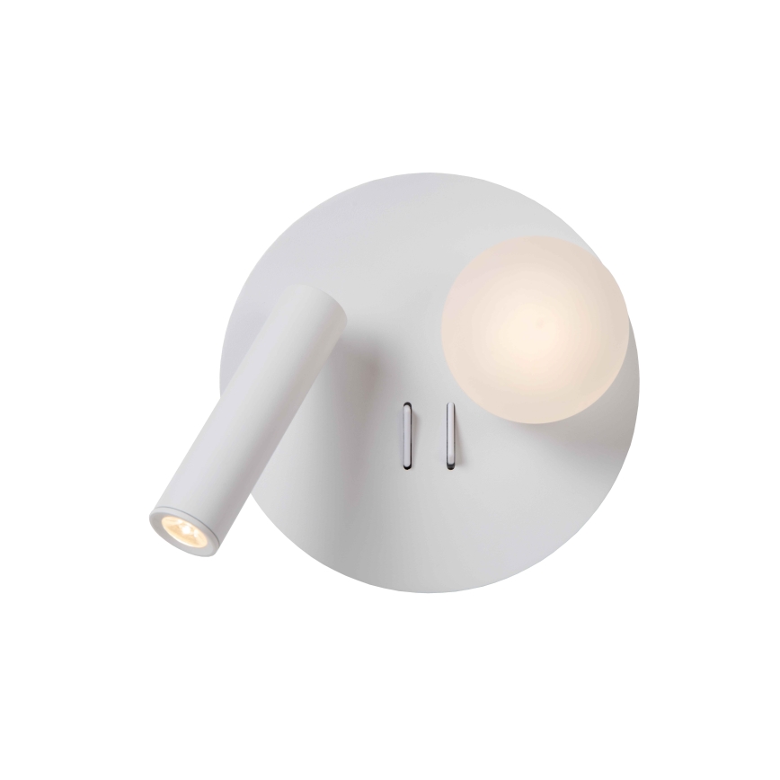 Lucide 77286/02/31 - LED Nástenné svietidlo MATIZ 2xLED/3,5W/230V USB biela