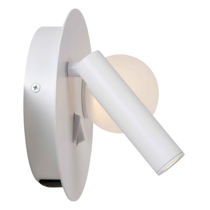Lucide 77286/02/31 - LED Nástenné svietidlo MATIZ 2xLED/3,5W/230V USB biela