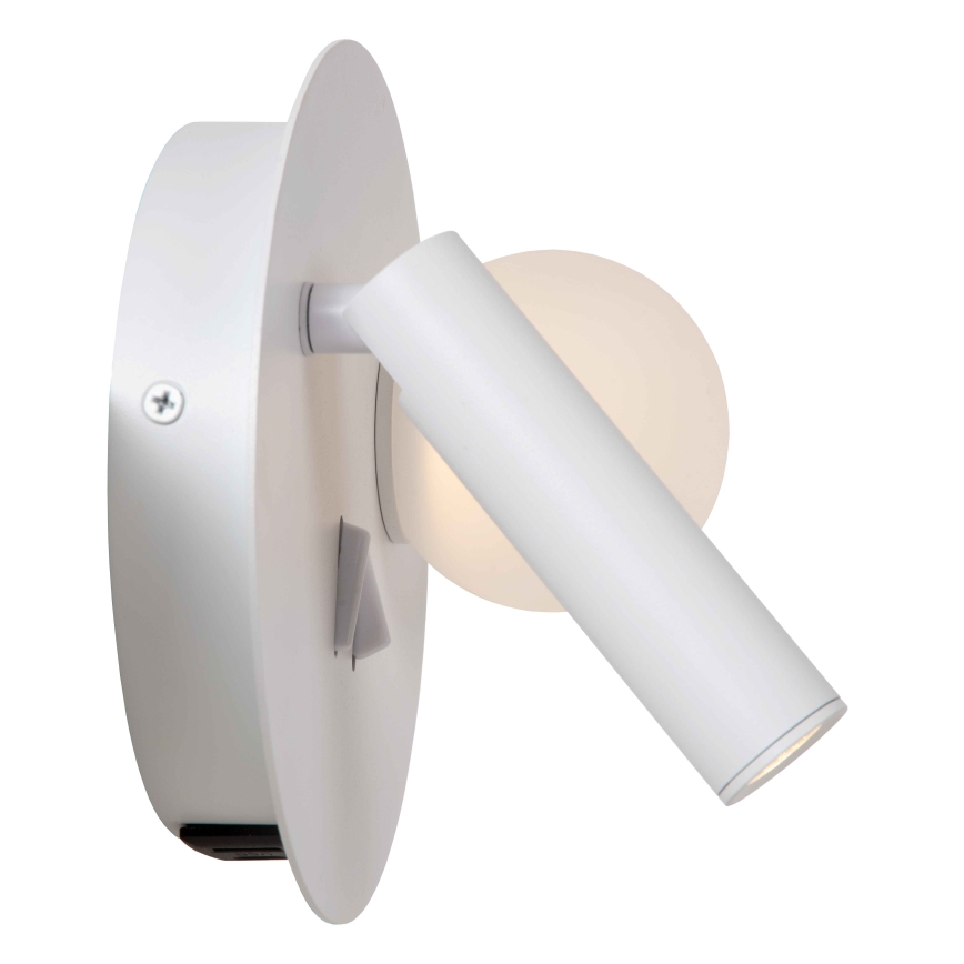 Lucide 77286/02/31 - LED Nástenné svietidlo MATIZ 2xLED/3,5W/230V USB biela