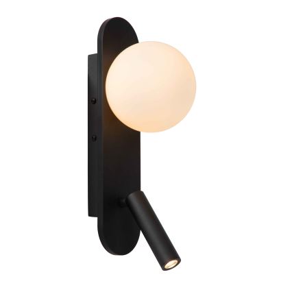 Lucide 77287/05/30 - LED Nástenné svietidlo KELLY 1xG9/5W + LED/3,5W/230V čierna