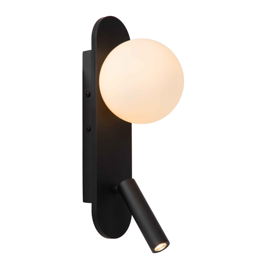Lucide 77287/05/30 - LED Nástenné svietidlo KELLY 1xG9/5W + LED/3,5W/230V čierna