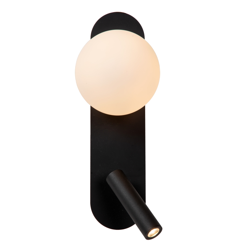 Lucide 77287/05/30 - LED Nástenné svietidlo KELLY 1xG9/5W + LED/3,5W/230V čierna