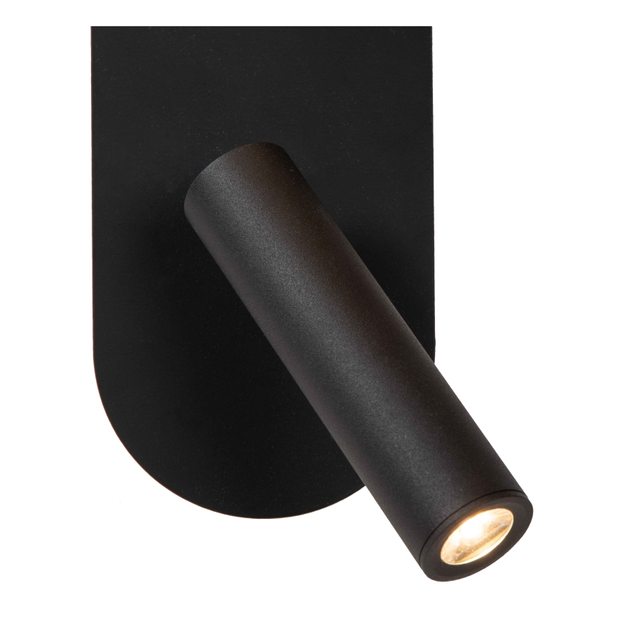 Lucide 77287/05/30 - LED Nástenné svietidlo KELLY 1xG9/5W + LED/3,5W/230V čierna