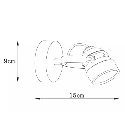 Lucide 77974/05/17 - LED bodové svietidlo CIGAL 1xGU10/5W/230V medená