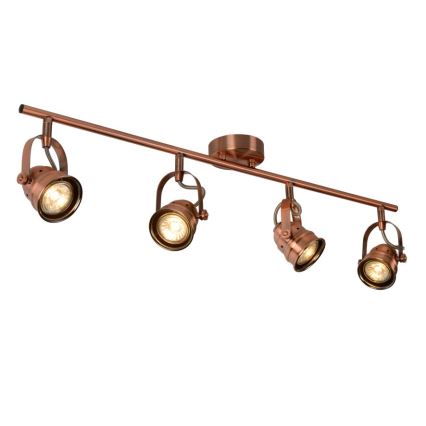 Lucide 77974/20/17 - LED bodové svietidlo CIGAL 4xGU10/5W/230V meď
