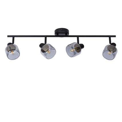 Lucide 77979/04/30 - Bodové svietidlo BJORN 4xE14/40W/230V čierna