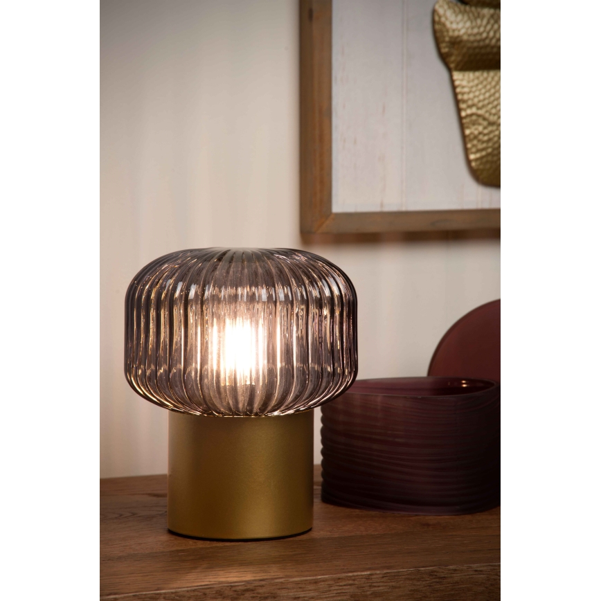 Lucide 78595/01/02 - Stolná lampa JANY 1xE14/25W/230V zlatá