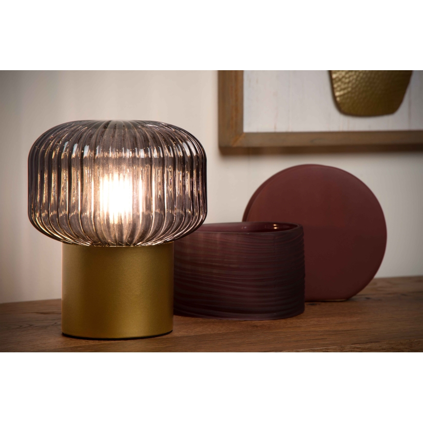 Lucide 78595/01/02 - Stolná lampa JANY 1xE14/25W/230V zlatá