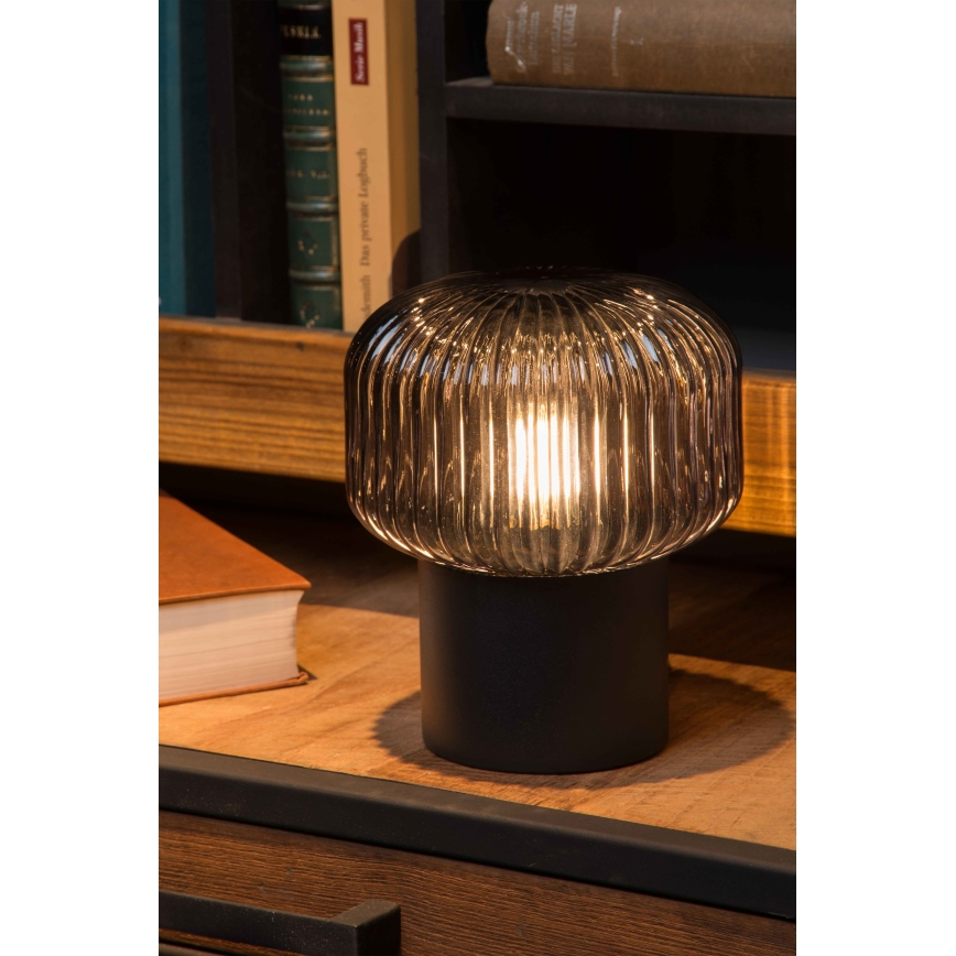 Lucide 78595/01/30 - Stolná lampa JANY 1xE14/25W/230V čierna