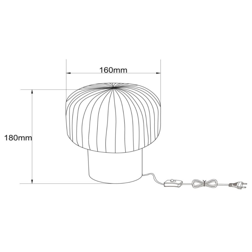 Lucide 78595/01/30 - Stolná lampa JANY 1xE14/25W/230V čierna