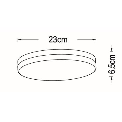 Lucide 79111/24/31 - LED Kúpeľňové stropné svietidlo so senzorom BISKIT LED/12W/230V pr. 23 cm IP44 biela