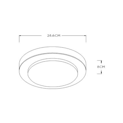 Lucide 79179/12/70 - LED Stropné kúpeľňové svietidlo DIMY LED/12W/230V