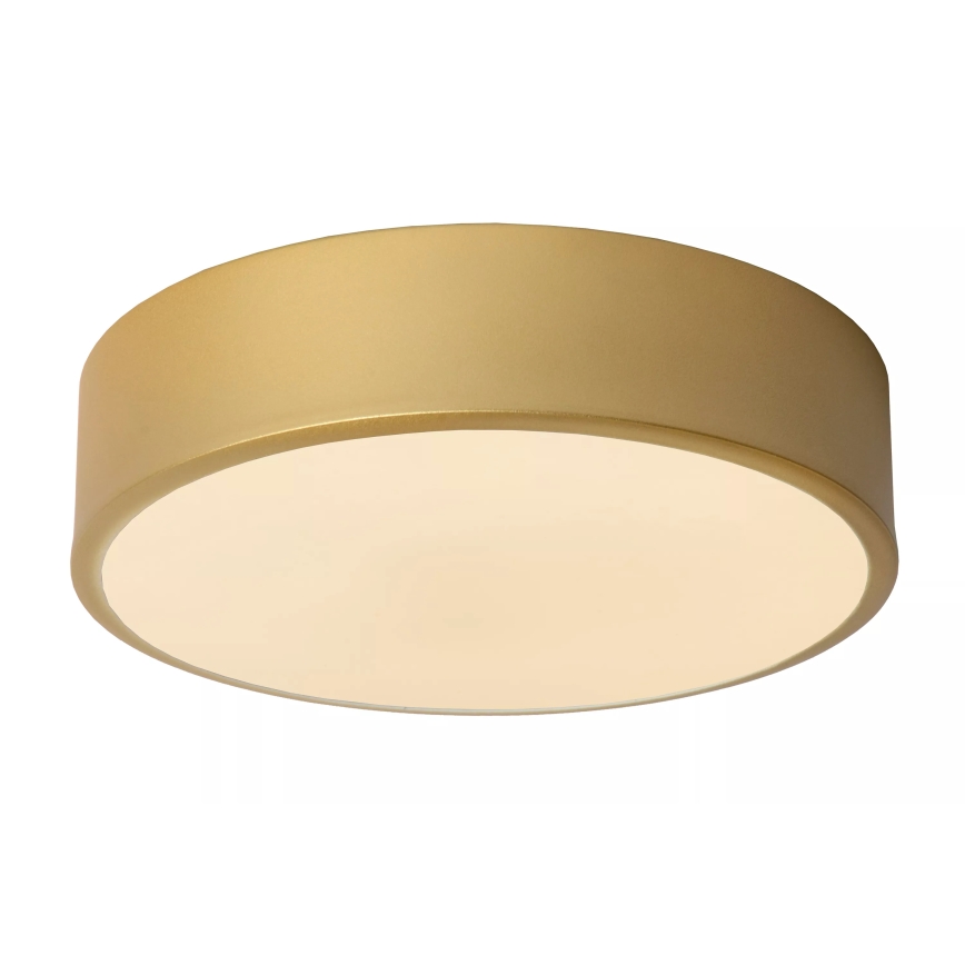Lucide 79185/20/02 - LED Stmievateľné stropné svietidlo UNAR LED/12W/230V pr. 20 cm zlatá
