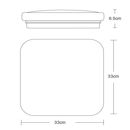 Lucide 79198/32/61 - LED Stropné svietidlo OTIS 1xLED/32W/230V