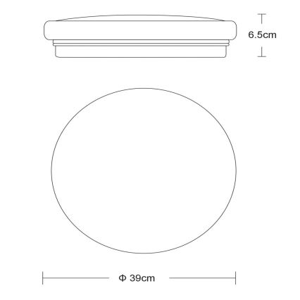 Lucide 79199/32/61 - LED Stropné svietidlo OTIS 1xLED/32W/230V