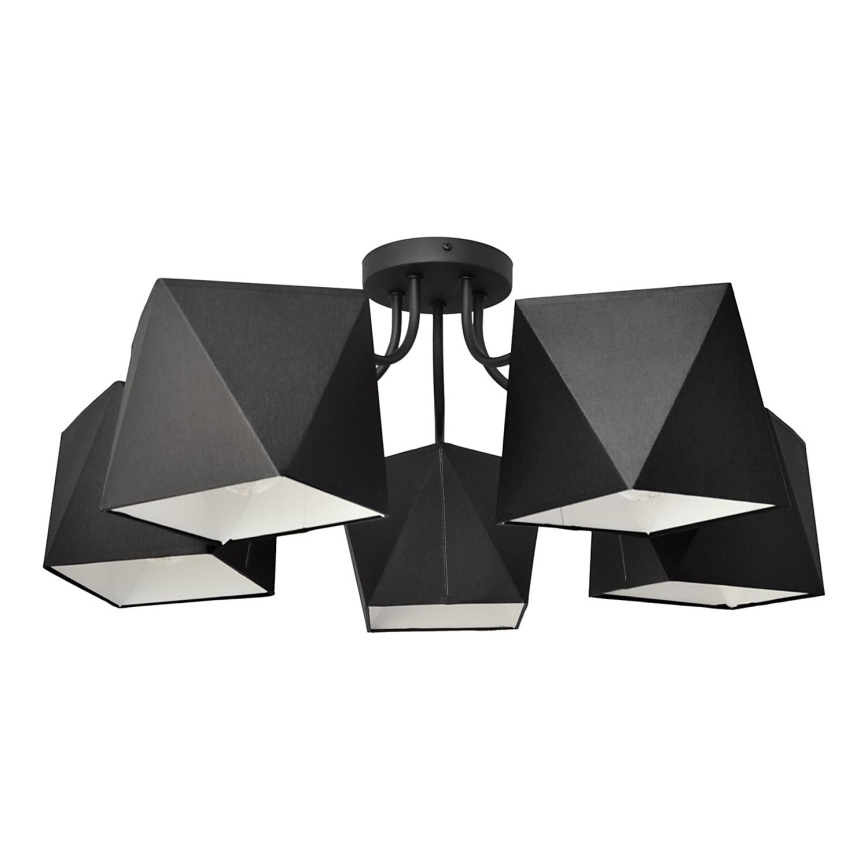 Luster ADAMANT 5xE27/15W/230V čierna