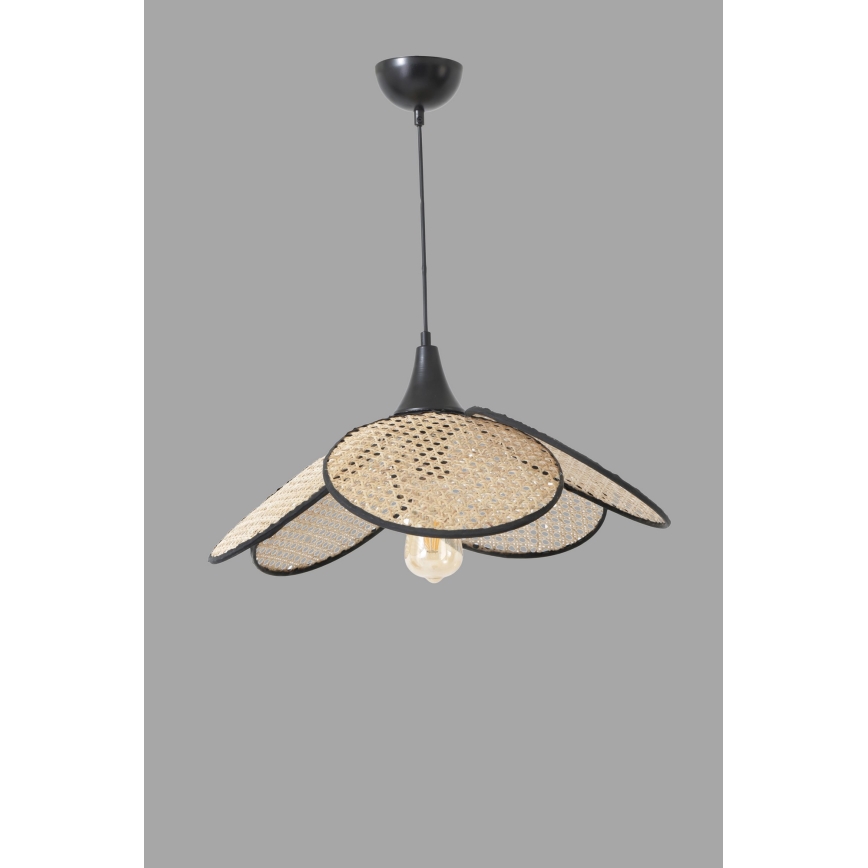 Luster FUME na lanku, 1× E27, 40 W, 230 V, priemer 45 cm, čierna/béžová