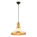 Luster MONZA 1xE27/40W/230V pr. 30 cm krémová/zlatá